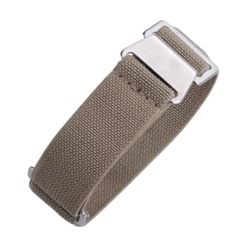 CLywdp 20/22 mm Nylon-Uhrenarmband, waschbar und langlebig, Ersatzarmband,Khaki,22 mm von CLywdp