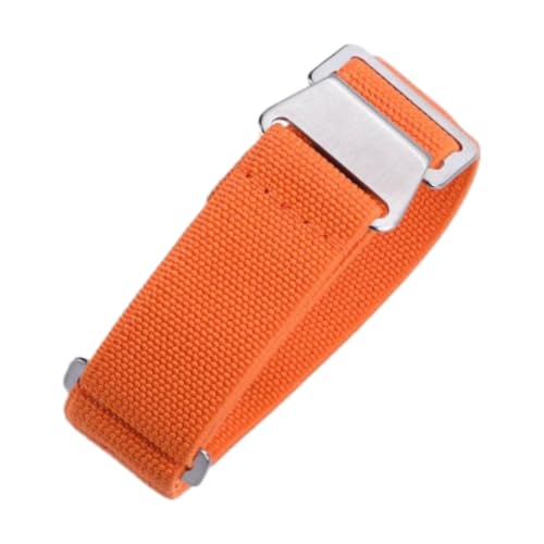CLywdp 20/22 mm Nylon-Uhrenarmband, waschbar und langlebig, Ersatzarmband,Orange,20 mm von CLywdp