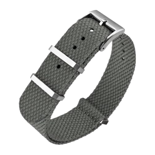 CLywdp 20/22 mm Nylon-Uhrenarmband, waschbares Ersatzzubehör,Grau,20 mm von CLywdp