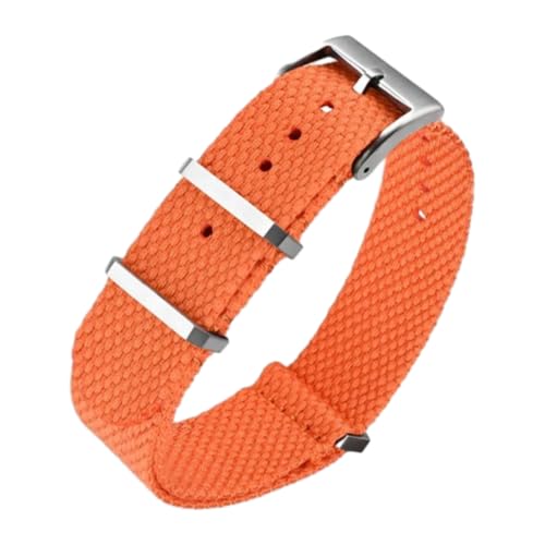 CLywdp 20/22 mm Nylon-Uhrenarmband, waschbares Ersatzzubehör,Orange,22 mm von CLywdp