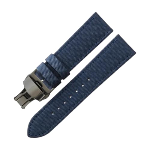 CLywdp 20/22 mm Nylon-Uhrenarmband, wasserdicht, einfaches und vielseitiges Ersatzarmband,24 mm von CLywdp