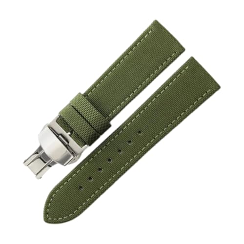 CLywdp 20/22 mm Nylon-Uhrenarmband, wasserdicht, einfaches und vielseitiges Ersatzarmband,24 mm von CLywdp