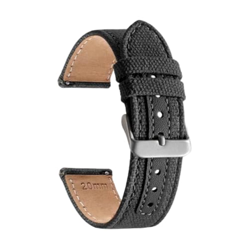 CLywdp 20/22 mm Nylonband, Schnellverschluss-Handgelenkband, Ersatzband,Schwarz,22 mm von CLywdp