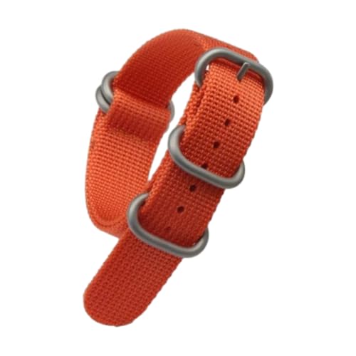 CLywdp 20/22 mm Uhrenarmband aus Nylonband, universelles Ersatzarmband, lässiges Accessoire für jeden Tag.,Orange,22 mm von CLywdp