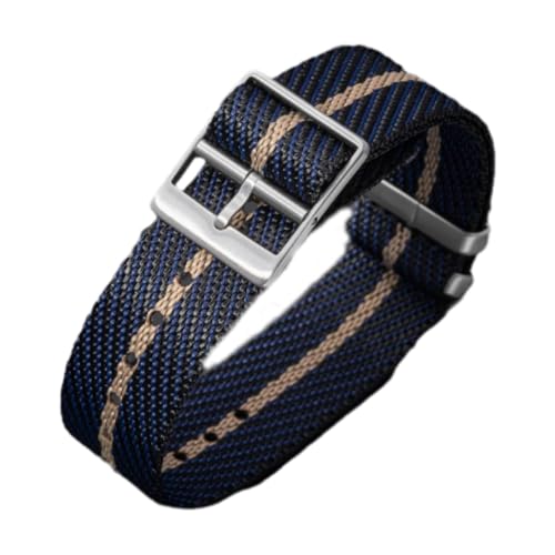 CLywdp 20 mm Nylon-Uhrenarmband, silberne Edelstahlschnalle, Ersatzarmband,20 mm CLywdp 20 mm Nylon-Uhrenarmband, silberne Edelstahlschnalle, Ersatzarmband,20 mm von CLywdp