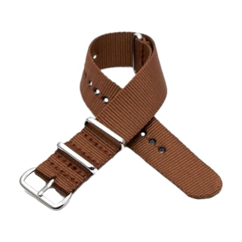 CLywdp Nylon Premium Gestreiftes Uhrenarmband, Schnellverschlussarmband, Unisex-Ersatzarmband, Alltags- und Freizeitkleidung,24 mm von CLywdp