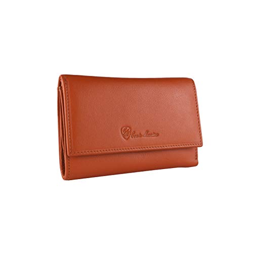 Conte Massimo Damen-Geldbörse aus Echtleder mit Kartenfächern und Münzfach von CM Conte Massimo