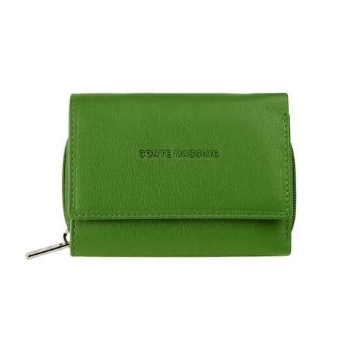 Conte Massimo Damen Mini-Geldbörse aus echtem Leder mit Kartenfächern und Münzfach Conte Massimo Damen Mini-Geldbörse aus echtem Leder mit Kartenfächern und Münzfach von CM Conte Massimo