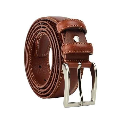 Conte Massimo Herren-Gürtel aus echtem Leder, Made in Italy, kürzbar, 3,5 cm von CM Conte Massimo