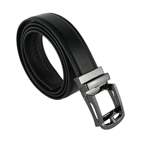 Conte Massimo Herren-Gürtel aus echtem Leder, Made in Italy, mit automatischer Schnalle, kürzbar von CM Conte Massimo