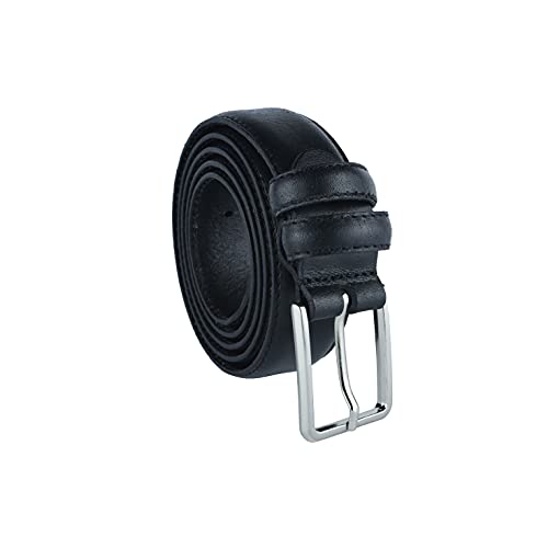 Conte Massimo Herren-Gürtel aus echtem Leder mit Nähten, kürzbar, 3 cm von CM Conte Massimo