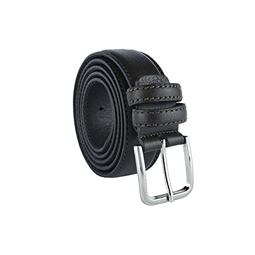 Conte Massimo Herren-Gürtel aus echtem Leder mit Nähten, kürzbar, 3,5 cm von CM Conte Massimo