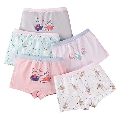 CM-Kid Baby Mädchen, Slip, mutandine, biancheria intima Unterwäsche-Set für Babys und Kleinkinder, coniglio, 6-7 anni von CM-Kid