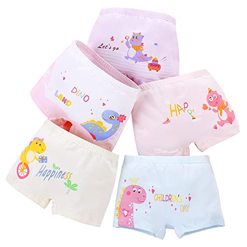 CM-Kid Baby Mädchen, Slip, mutandine, biancheria intima Unterwäsche-Set für Babys und Kleinkinder, dinosauro, 3-4 anni von CM-Kid