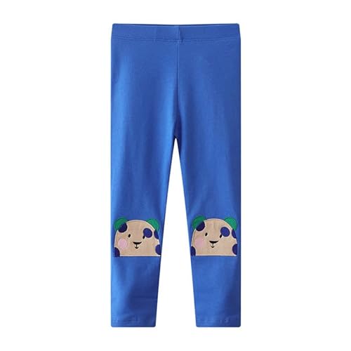 CM-Kid Baby Mädchen Leggings Casual femminile Anzughose, Blu, 5-6Anni von CM-Kid