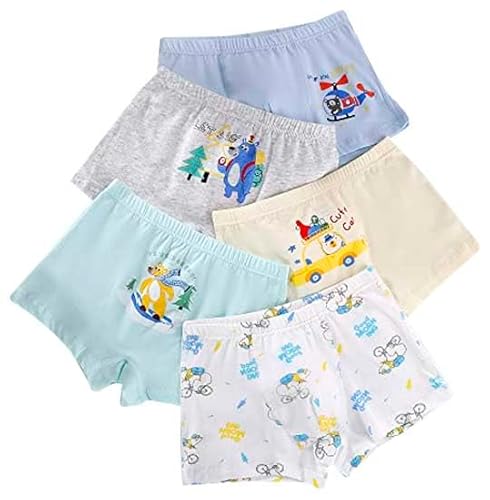 CM-Kid Babys Mutande, Set Intimo, Boxer per Ragazzi Boxershorts, G, 5-6 Jahre von CM-Kid