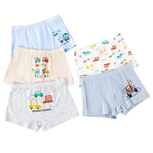 CM-Kid Boxershorts Baby Jungen Unterhosen Kinder Unterwäsche Baumwolle 5er Pack 12-14 Jahre Car Gr.152-158 von CM-Kid