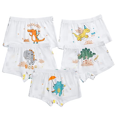 CM-Kid Boxershorts Jungen Unterhosen Kinder Unterwäsche Baumwolle 5er Pack 11-12 Jahre Dino Gr.146-152 von CM-Kid