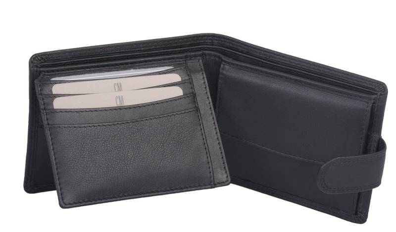 CM Geldbörse SN Scheintasche CM, mit Lasche schwarz von CM