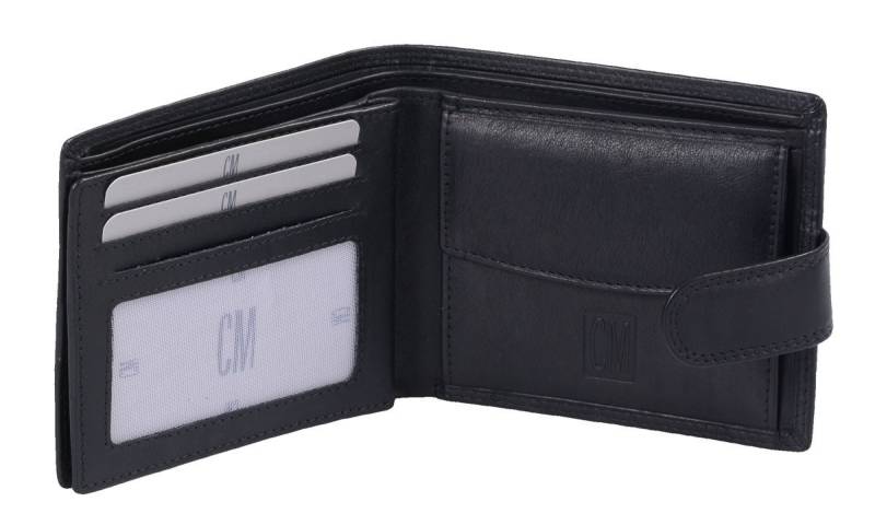 CM Geldbörse SN Scheintasche CM, mit Lasche schwarz von CM