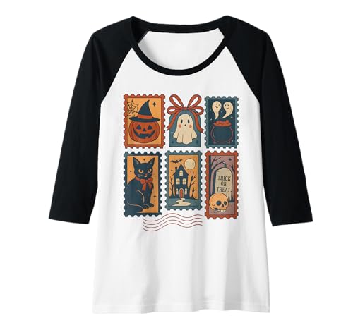 Damen Niedliche Halloween Damen Raglan Damen Niedliche Halloween Damen Raglan von CMA POD