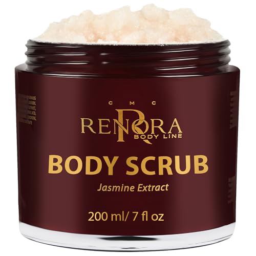 RENORA Body Scrub mit Mandelöl, Jasmin & Honig - 200ml natürliches Körperpeeling damen - Sanftes, feuchtigkeitsspendendes peeling körper für glatte, seidige Haut - Entfernt abgestorbene Hautzellen RENORA Body Scrub mit Mandelöl, Jasmin & Honig - 200ml natürliches Körperpeeling damen - Sanftes, feuchtigkeitsspendendes peeling körper für glatte, seidige Haut - Entfernt abgestorbene Hautzellen von CMC R RENORA