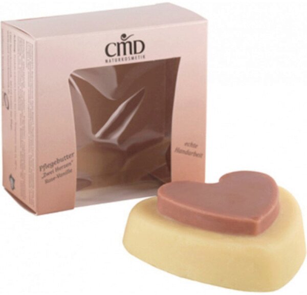 CMD Naturkosmetik Pflegebutter Rose-Vanille (Zwei Herzen) 90 g von CMD Naturkosmetik