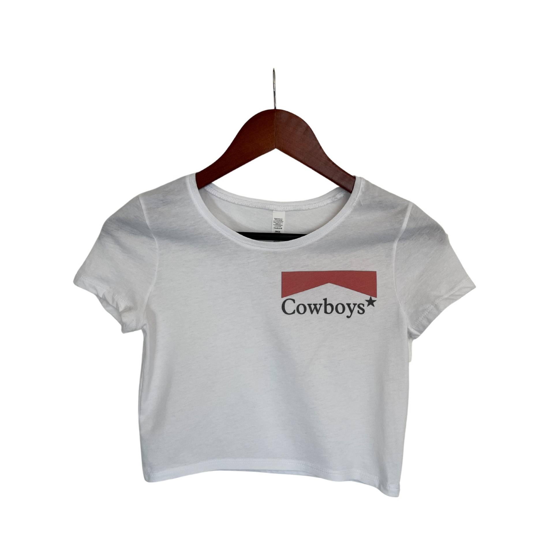 Cowboys Vintage Distressed Crop Top, Top Frauen, 90Er Country Konzert Geschenke, Geschenke von CMDyed