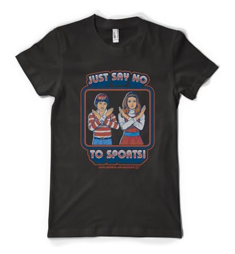 Just Say No to Sports Anti Awareness Personalised Unisex Adult T Shirt Black L von CMHVX