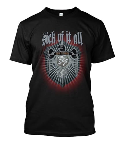 NWT 99499-Sick of It All T-Shirt Size S-3XL Black Black XXL von CMHVX