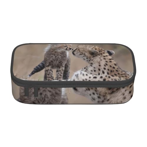 CMJSGG Gepard, Federmäppchen, Federmäppchen, großes Fassungsvermögen, Federmäppchen, Kosmetiktasche CMJSGG Gepard, Federmäppchen, Federmäppchen, großes Fassungsvermögen, Federmäppchen, Kosmetiktasche von CMJSGG