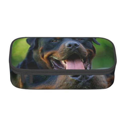 CMJSGG Rottweiler, Federmäppchen, Federmäppchen, großes Fassungsvermögen, Federmäppchen, Kosmetiktasche von CMJSGG