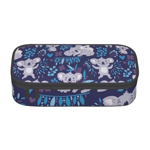 CMJSGG Süße Koalabären Tiere Australien, Federmäppchen, Federmäppchen, großes Fassungsvermögen, Federmäppchen, Kosmetiktasche von CMJSGG