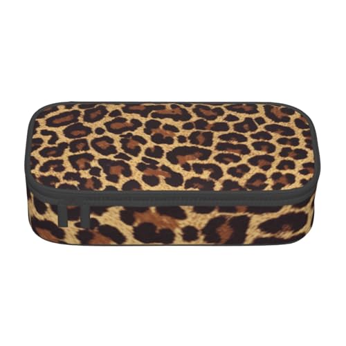 Cooler Geparden-Leopard, Federmäppchen, Federmäppchen, großes Fassungsvermögen, Federmäppchen, Kosmetiktasche von CMJSGG