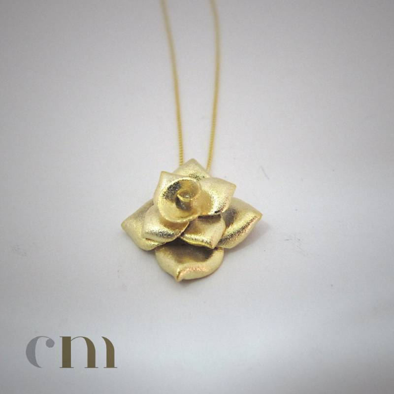 Mutter Geschenk Anhänger Halskette Brautjungfer Rosen Gold Sterling Silber Geburtstag Schmuck Für Frau Ihren Valentinstag von CMJewelleryCrafts