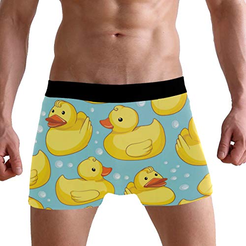 PUXUQU Herren Boxershorts Süß Gelb Ente Unterhosen Männer Herrenunterwäsche Unterwäsche von CMMT