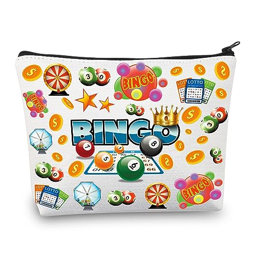 CMNIM Bingo-Make-up-Tasche, kleine Bingo-Tasche, Bingo-Liebhaber, Geschenke, Bingo-Spiel-Geschenke, Bingo-Spiel-Geschenke, Bingo-Reise, Kosmetik-Organizer-Tasche, Kleine Bingo-Tasche, Make-up-Tasche von CMNIM