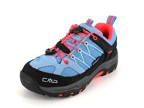 CMP Kids Rigel Low Shoe Wp Trekking-& Wanderhalbschuhe, CLOROPHILLA-RED Fluo, 32 EU von CMP