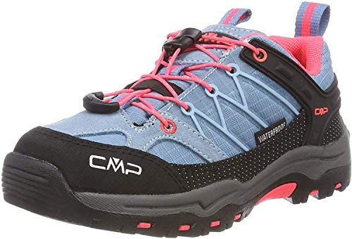 CMP Kids Rigel Low Shoe Wp Trekking-& Wanderhalbschuhe, CLOROPHILLA-RED Fluo, 36 EU von CMP