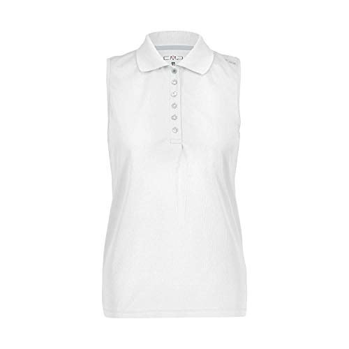 CMP - Ärmelloses Poloshirt für Damen, Weißer Gletscher, D34 von CMP