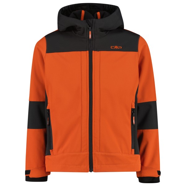 CMP - Boy's Jacket Fix Hood Softshell - Softshelljacke Gr 116 rot von CMP