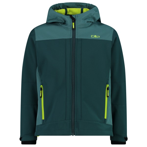 CMP - Boy's Jacket Fix Hood Softshell - Softshelljacke Gr 176 blau von CMP