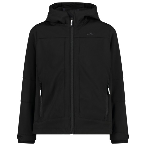 CMP - Boy's Jacket Fix Hood Softshell - Softshelljacke Gr 92 schwarz von CMP
