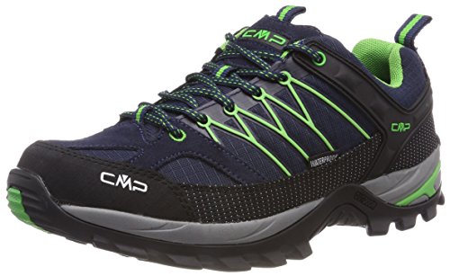 CMP Herren Rigel Low Shoe WP Trekking-& Wanderhalbschuhe, B Blue Gecko, 41 EU von CMP