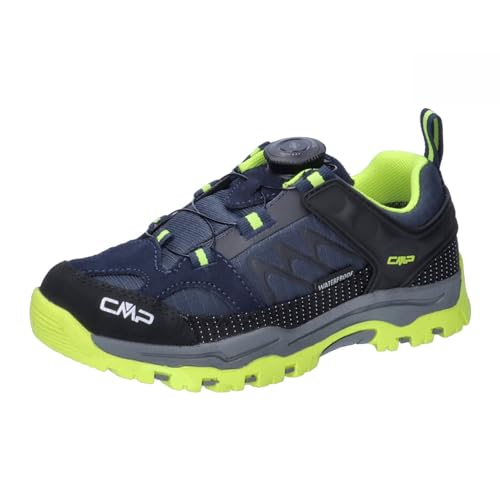 CMP Campagnolo Kids Kiruna Figto Trekking Shoes Wp B.Blue-Yellow Fluo Größe EU 35 von CMP