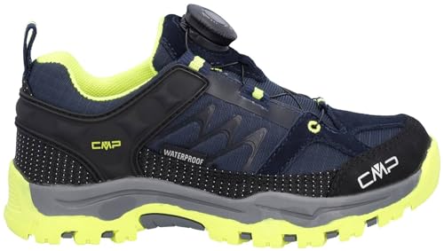 CMP Campagnolo Kids Kiruna Figto Trekking Shoes Wp B.Blue-Yellow Fluo Größe EU 38 von CMP