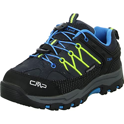 CMP Kinder Trekking Schuhe Rigel Low WP 3Q13244 Antracite-Yellow Fluo 35 von CMP