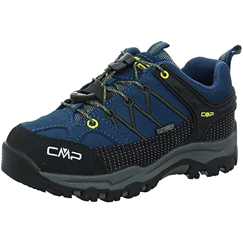 CMP Kinder Trekking Schuhe Rigel Low WP 3Q13244 Blue Ink-Yellow 32 von CMP