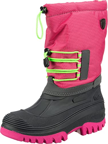 CMP Jungen Kids Ahto Wp Snow Boots Trekking Wanderstiefel, Pink Fluo, 30 EU von CMP