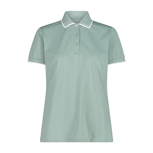 CMP Damen 31T5076 Poloshirt aus Stretch-Pique, Jade, 42 von CMP